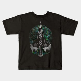 Gungnir - Spear of Odin and Tree of life  -Yggdrasil Kids T-Shirt